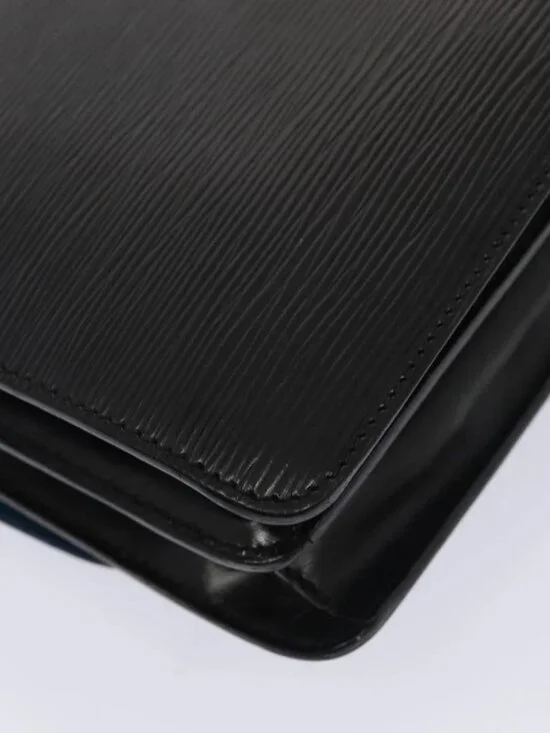 LOUIS VUITTON Epi Bicolor Free Run Shoulder Bag Black Blue M52415 LV Auth 79972 - Picture 10 of 16